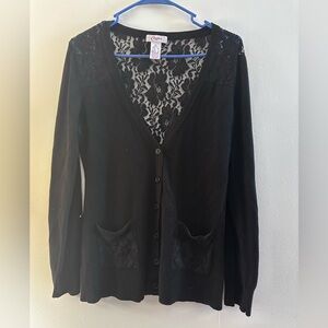 Candies Cardigan Black Floral Lace
Detail Accent Pretty Little Things xl